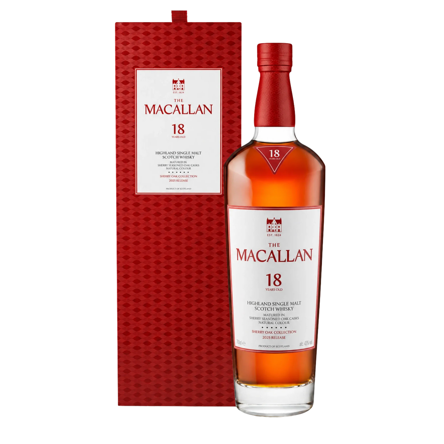 Macallan 18 Year Old Sherry Oak Whisky 700mL