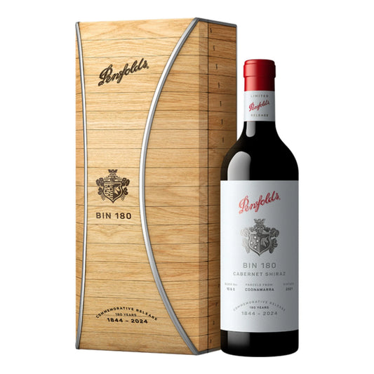 Penfolds Bin 180 Cabernet Shiraz 2021 Gift Box